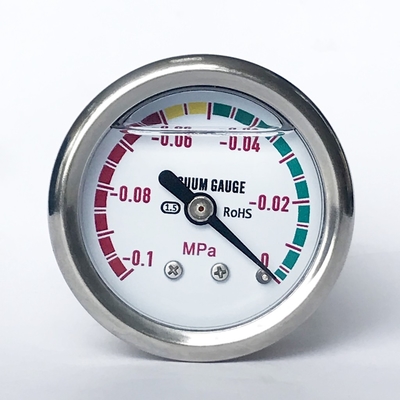 0,1 manômetros do enchimento da glicerina do calibre de pressão do calibre de pressão Ss316 do vácuo do MPa