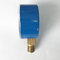 do manômetro de aço do oxigênio do MPa do caso 25 de 50mm calibre de pressão de serviço público molhado de bronze pintado azul das peças